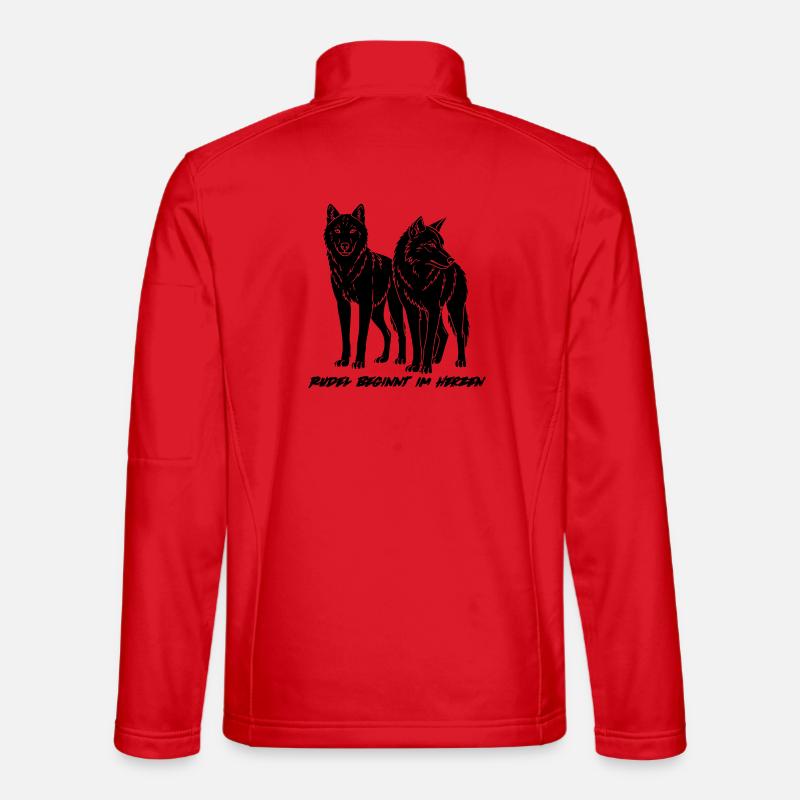 RUDEL BEGINNT IM HERZEN - Unisex Softshelljacke - Rot