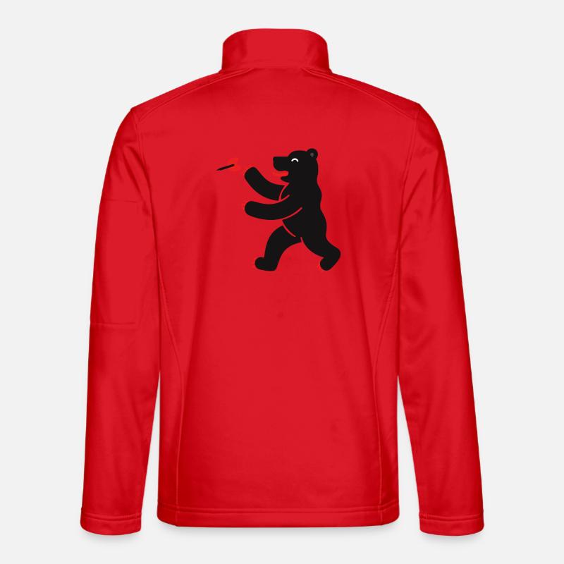 Ours aux fléchettes Veste en tissu softshell Unisexe