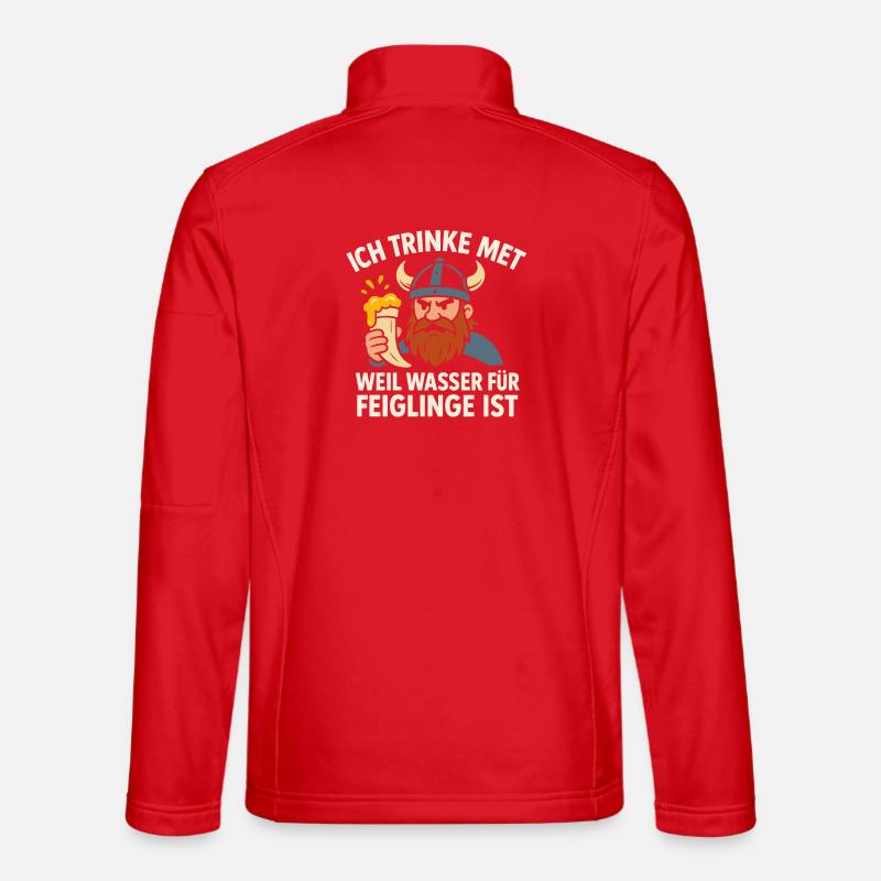 I drink mead - Unisex Softshell Jacket - red