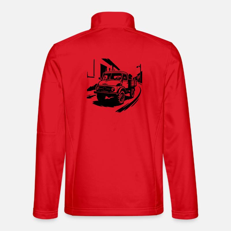 Alleskönner Oldschool - Unisex Softshelljacke - Rot