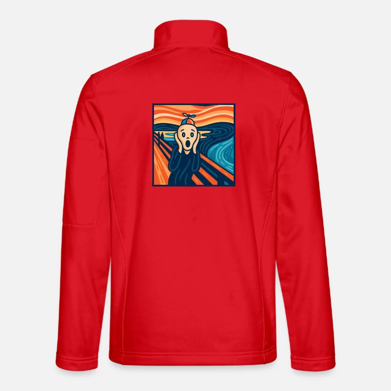 The (almost) serene Scream - Unisex Softshell Jacket - red