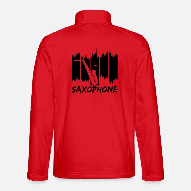 Saxophon - Unisex Softshelljacke - Rot