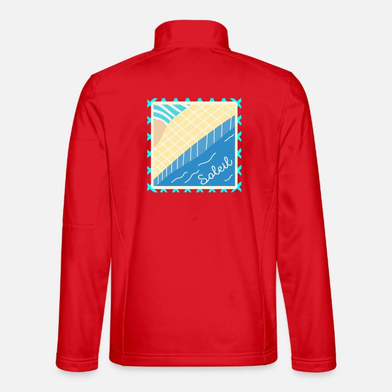 SWIMMING POOL SUMMER VACATION SUN - Unisex Softshell Jacket - red