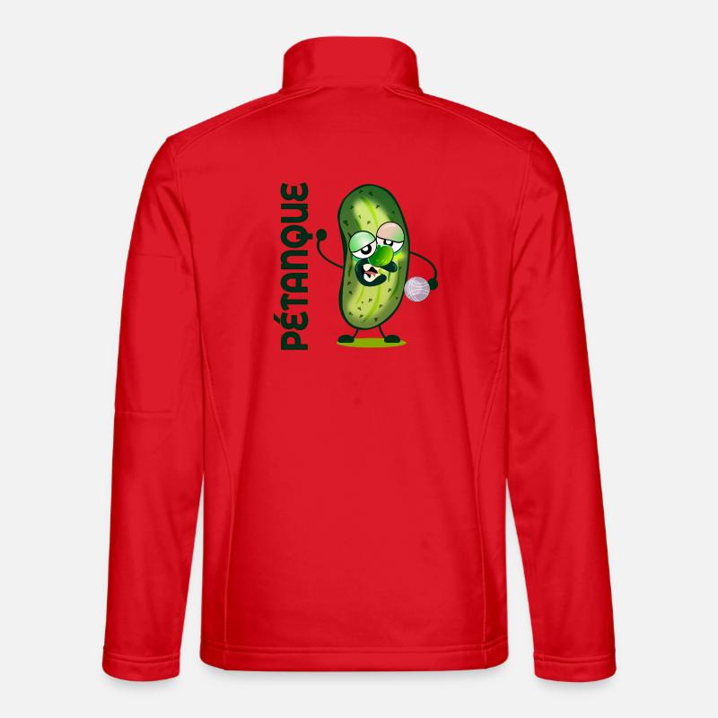 Pétanque-Gurken Unisex Softshelljacke
