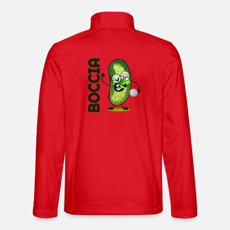 Cucumber Boccia - Unisex Softshell Jacket - red