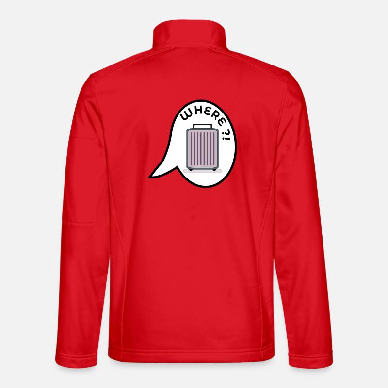 WO KOFFER URLAUB - Unisex Softshelljacke - Rot