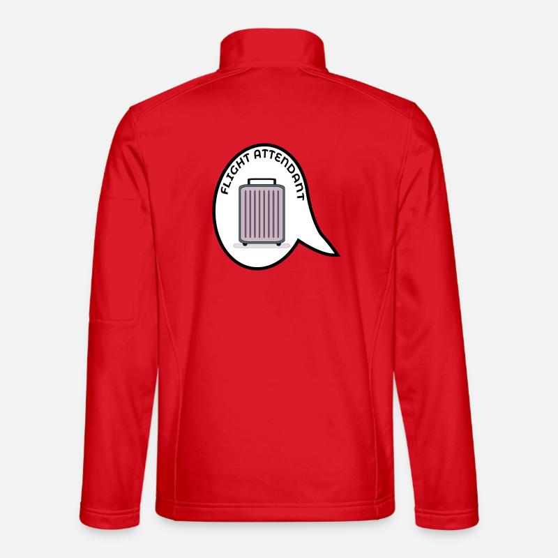 KOFFER FÜR FLUGBEGLEITER - Unisex Softshelljacke - Rot