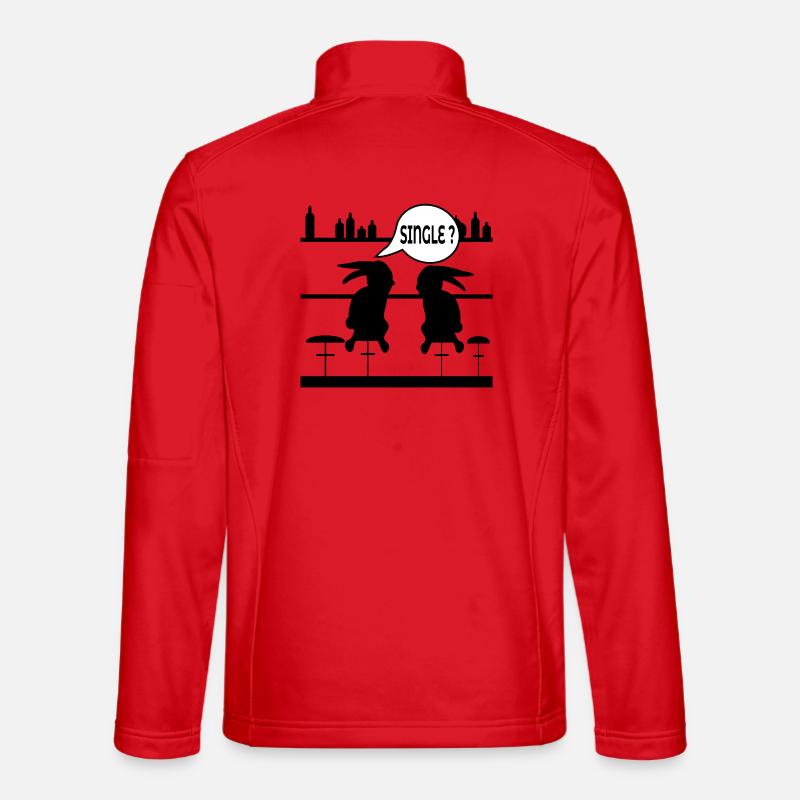 DRÔLE DE LAPIN UNIQUE Veste en tissu softshell Unisexe