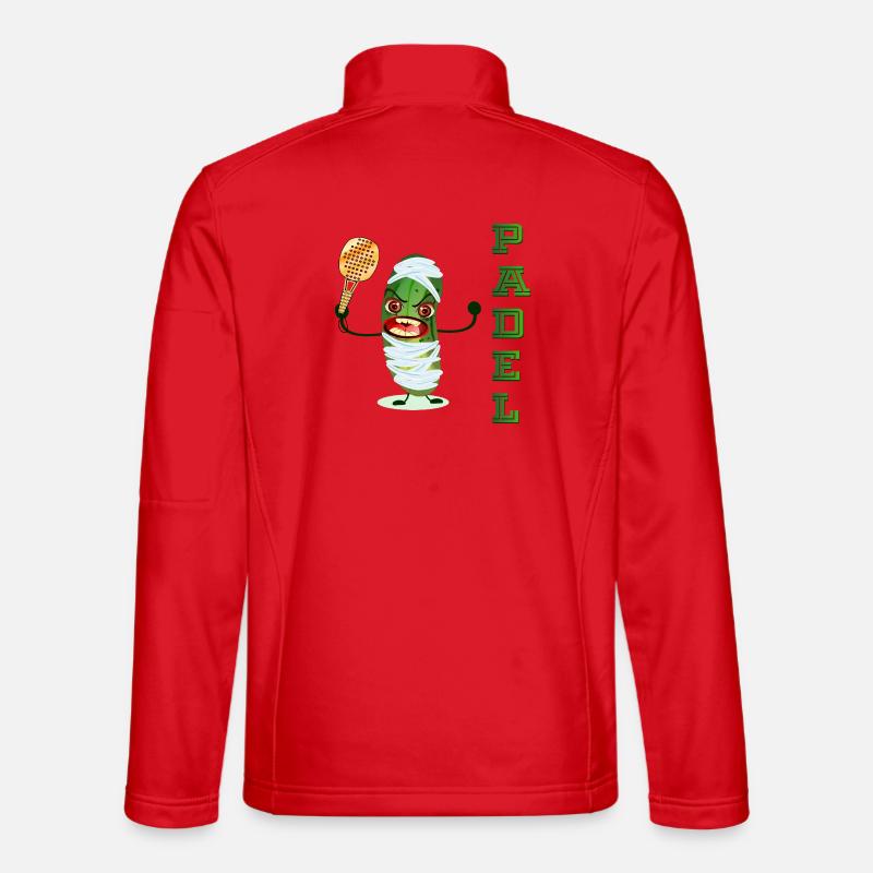 HALLOWEEN GHERKIN PICKLE PADEL - Unisex Softshell Jacket - red