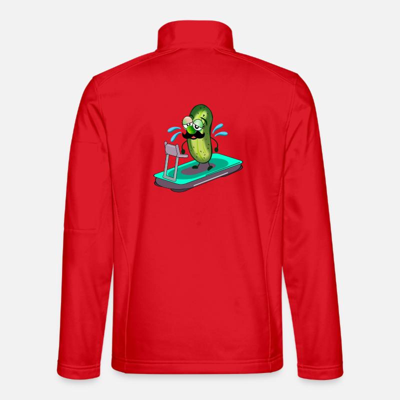 Papa Pickles Laufband - Unisex Softshelljacke - Rot