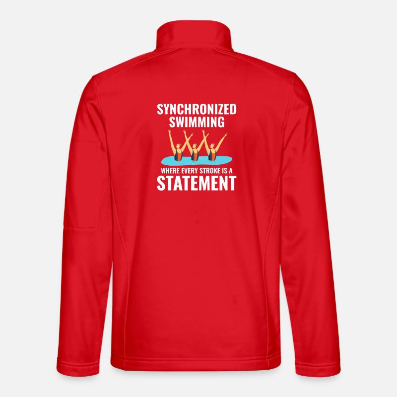 Déclaration sur la natation synchronisée - Veste en tissu softshell Unisexe - rouge