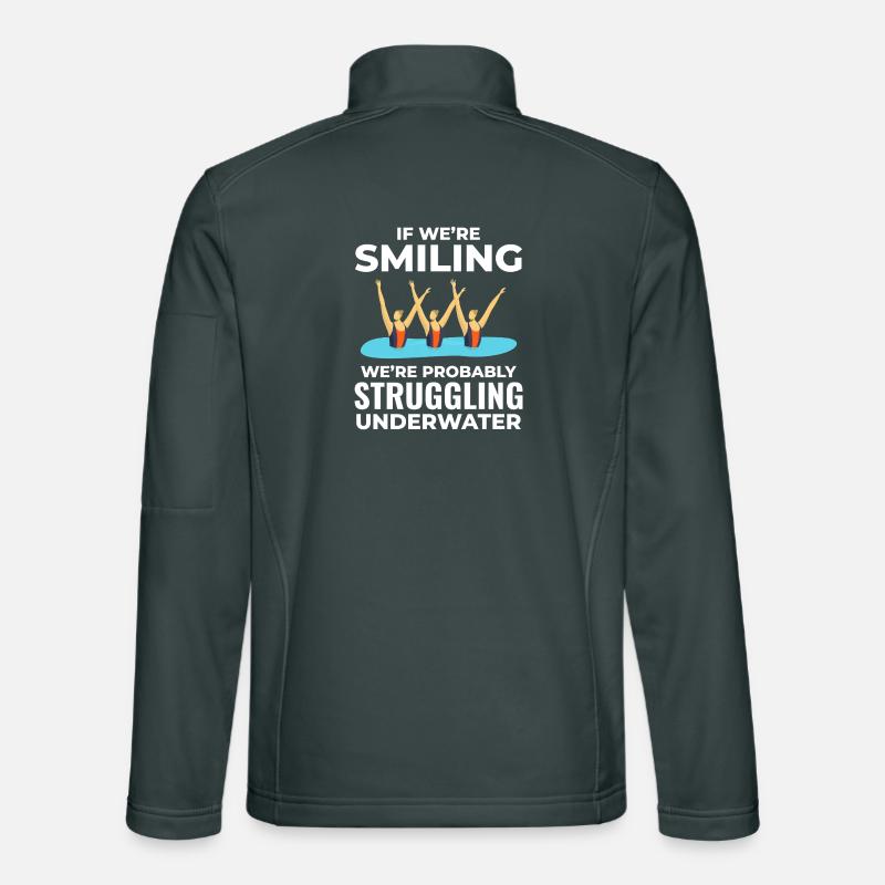 Underwater Struggle Swim Group Synchronized Swim Unisex Softshell Jacket