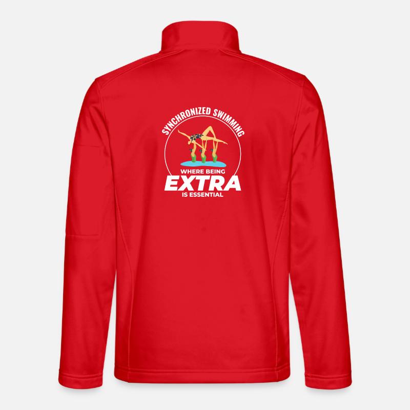 Natation synchronisée où être extra - Veste en tissu softshell Unisexe - rouge