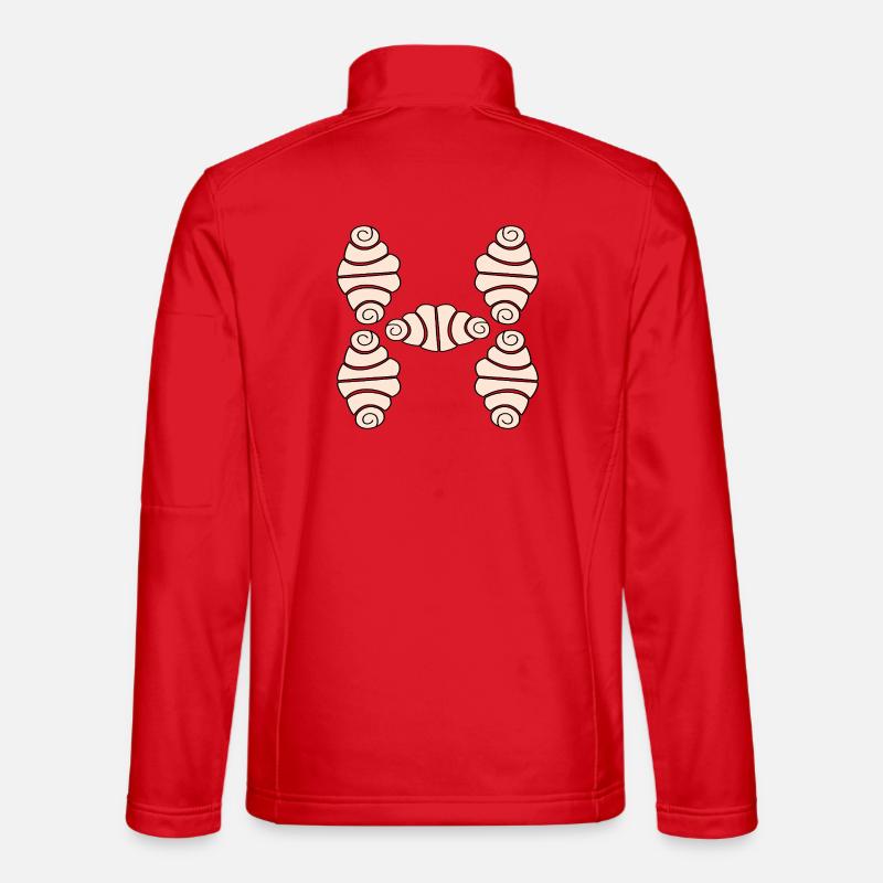 ANFANGSBUCHSTABE H FRANZBRÖTCHEN - Unisex Softshelljacke - Rot