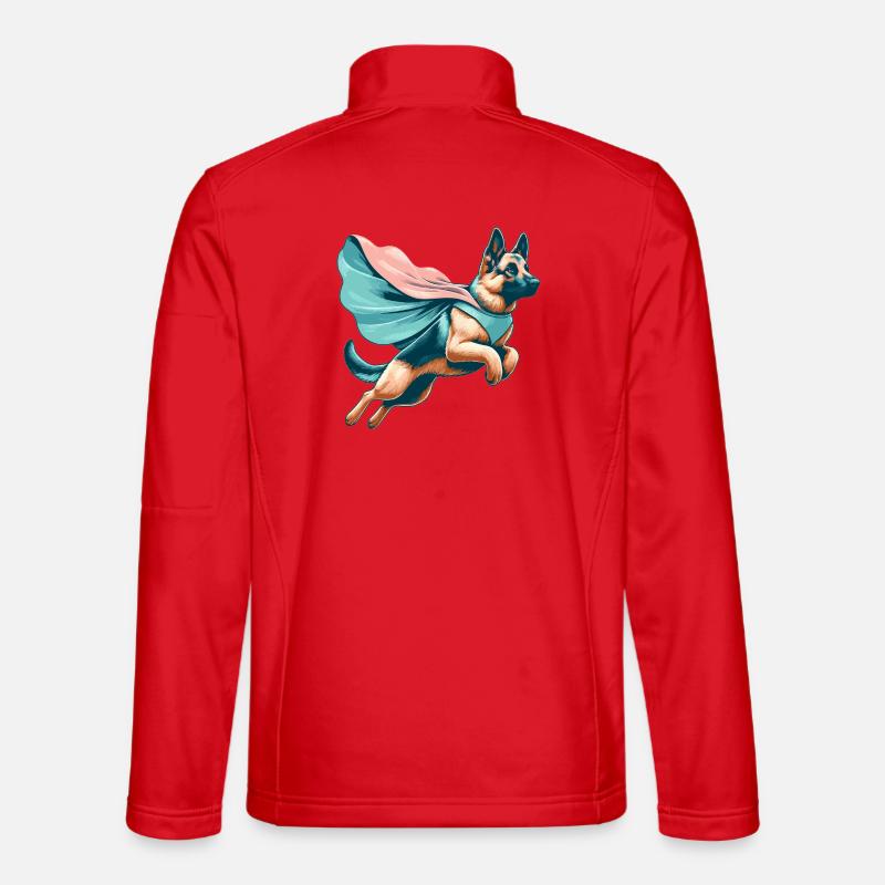 Heldentier Super Hund Schäferhund Cape Geschenk Unisex Softshelljacke
