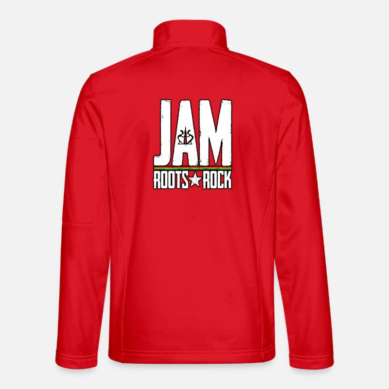 JAM Roots Rock Reggae Design - Unisex Softshell Jacket - red