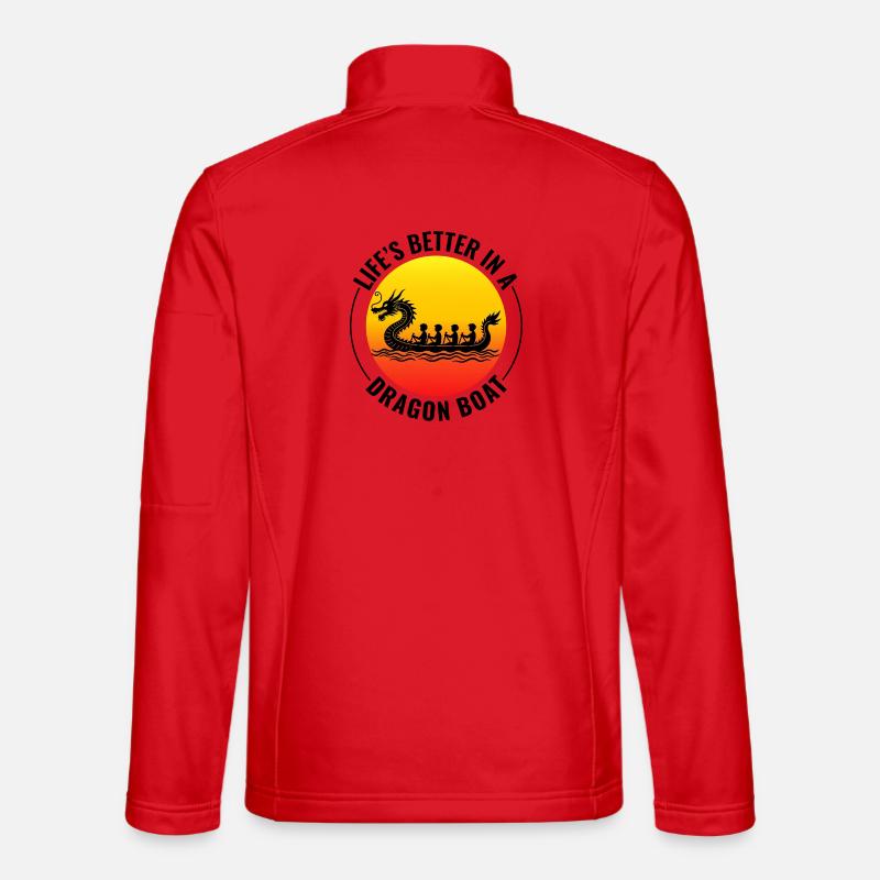 Synchronisiertes Paddelteam Drachenboot Unisex Softshelljacke