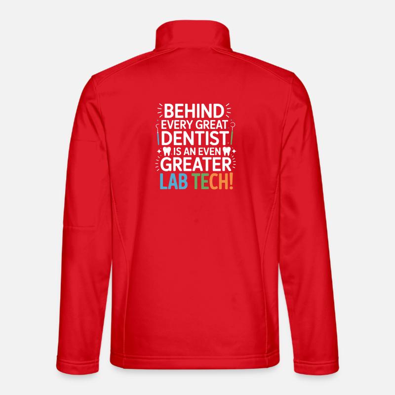 Conception dentaire de Greater Lab Tech - Veste en tissu softshell Unisexe - rouge
