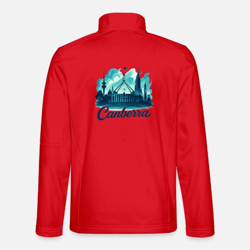 Canberra Capital Australia Maritime Gift - Unisex Softshell Jacket - red