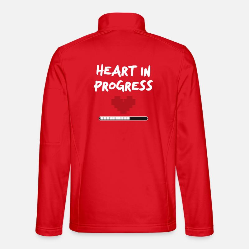 Déclaration HEART IN PROGRESS - Veste en tissu softshell Unisexe - rouge