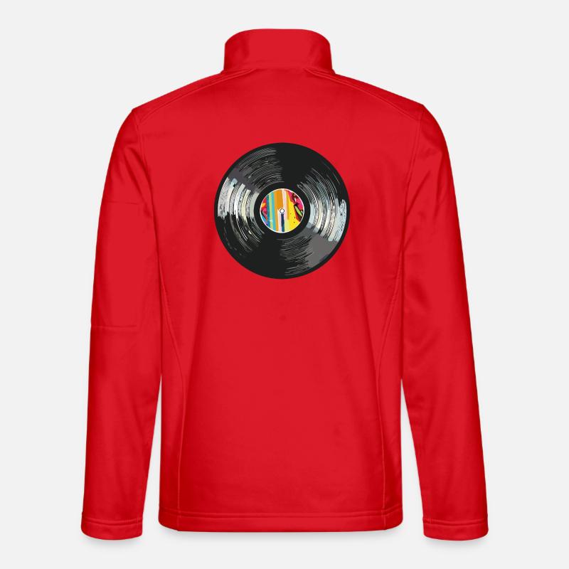 Vinyl_5 - Unisex Softshell Jacket - red