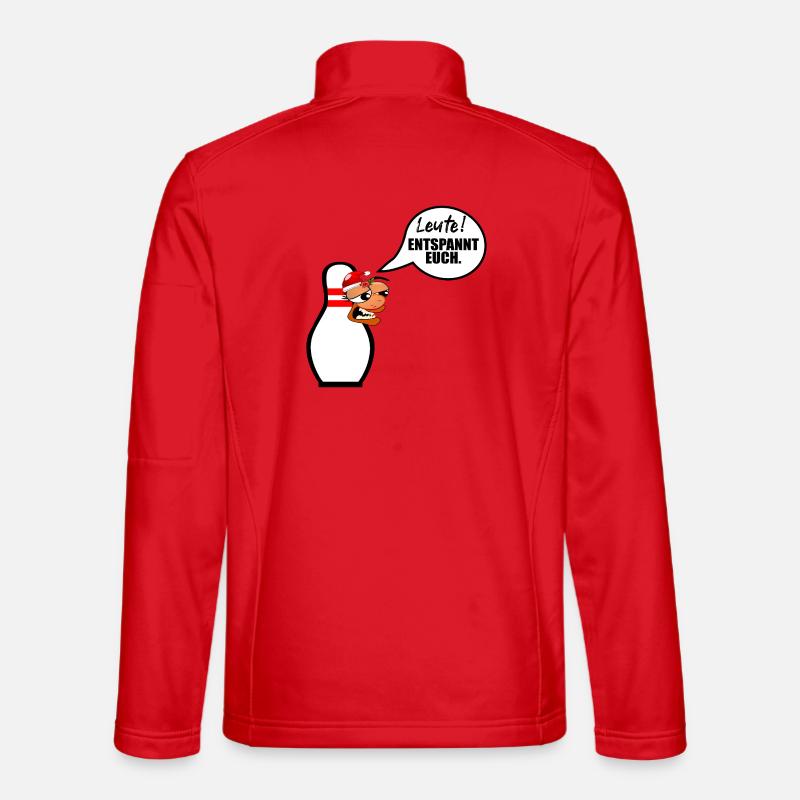 WEIHNACHTEN STRESS BOWLING KEGELN - Unisex Softshelljacke - Rot