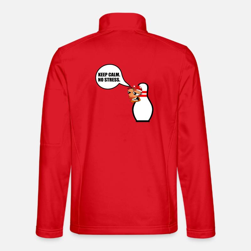 LUSTIGES WEIHNACHTSBOWLING KEEP CALM Unisex Softshelljacke