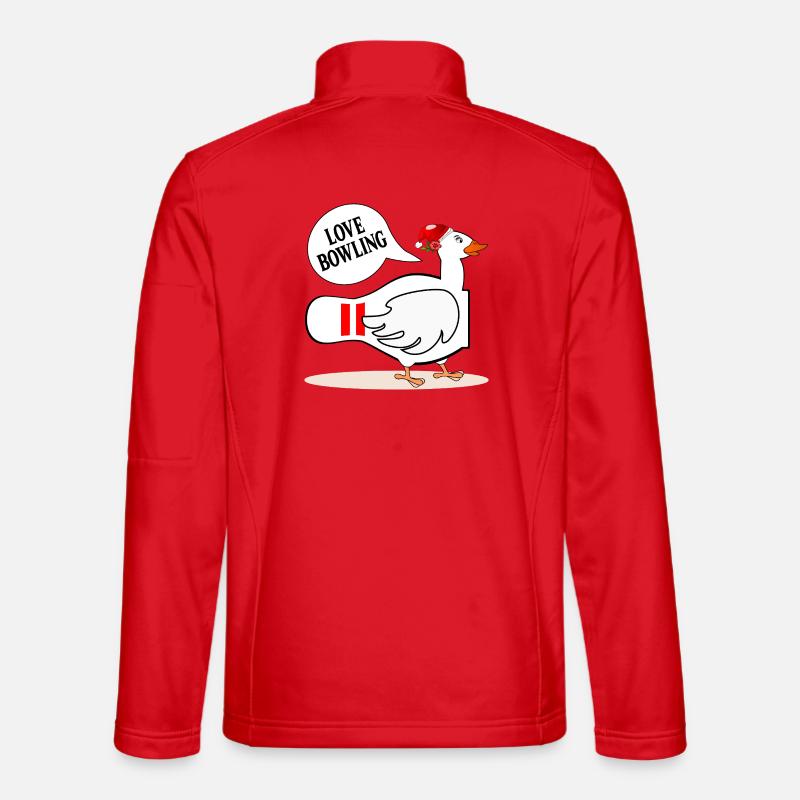 Liebe Bowling Gans - Unisex Softshelljacke - Rot