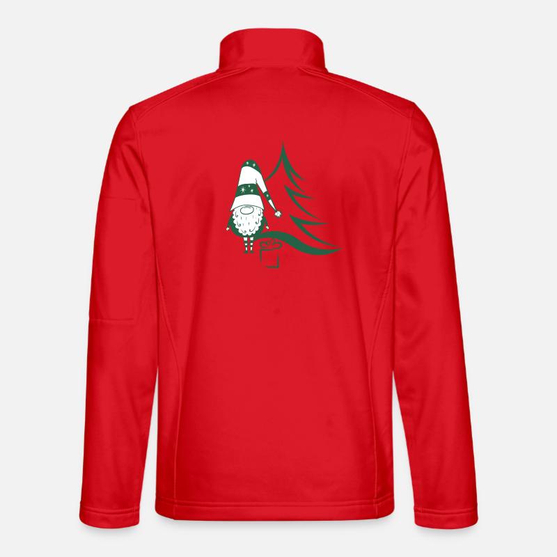 Christmas gnome - Unisex Softshell Jacket - red
