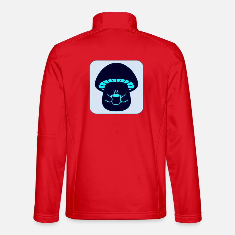 MUSHROOM PICKING - TEA - Unisex Softshell Jacket - red