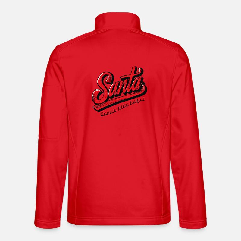 Le petit assistant du Père Noël - Veste en tissu softshell Unisexe - rouge