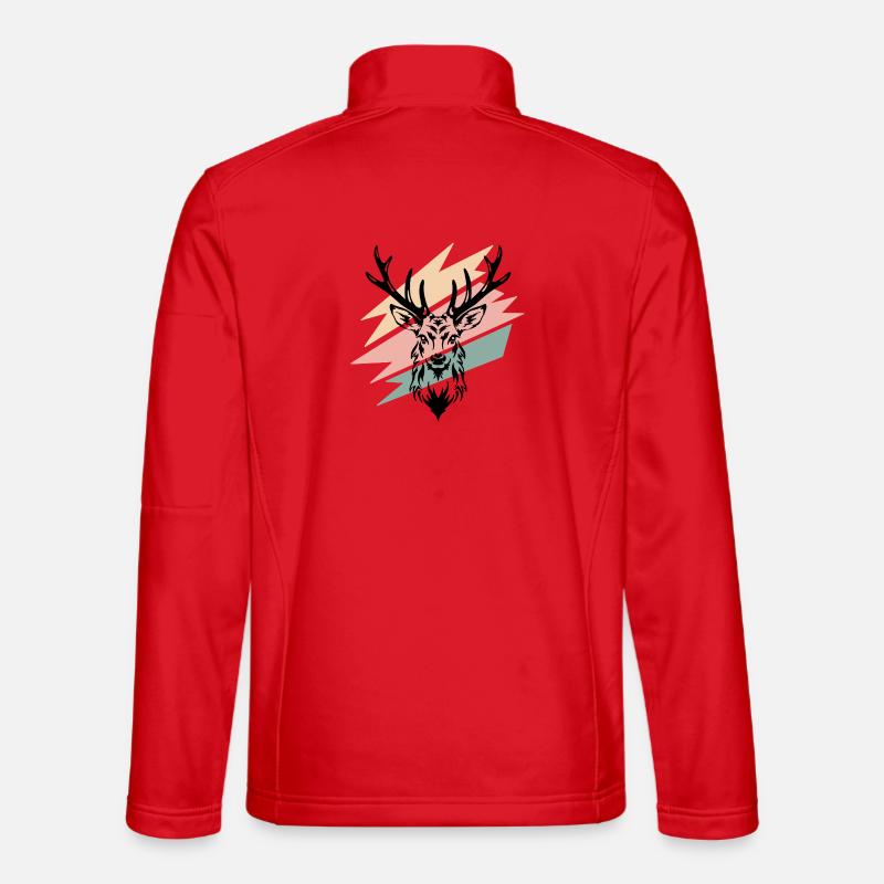 Deer - Unisex Softshell Jacket - red
