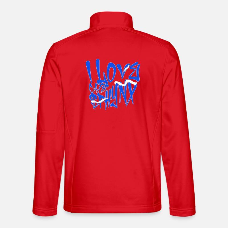 J’adore les graffitis de chats Sphynx Veste en tissu softshell Unisexe