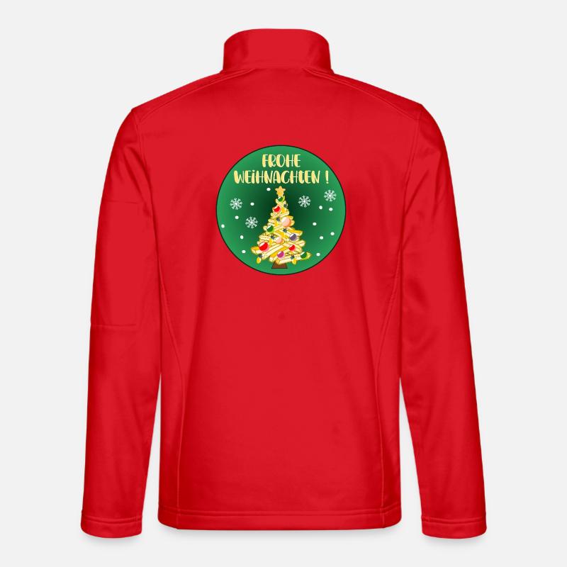 FROHE WEIHNACHTEN WEIHNACHTSBAUM POMMES - Unisex Softshelljacke - Rot