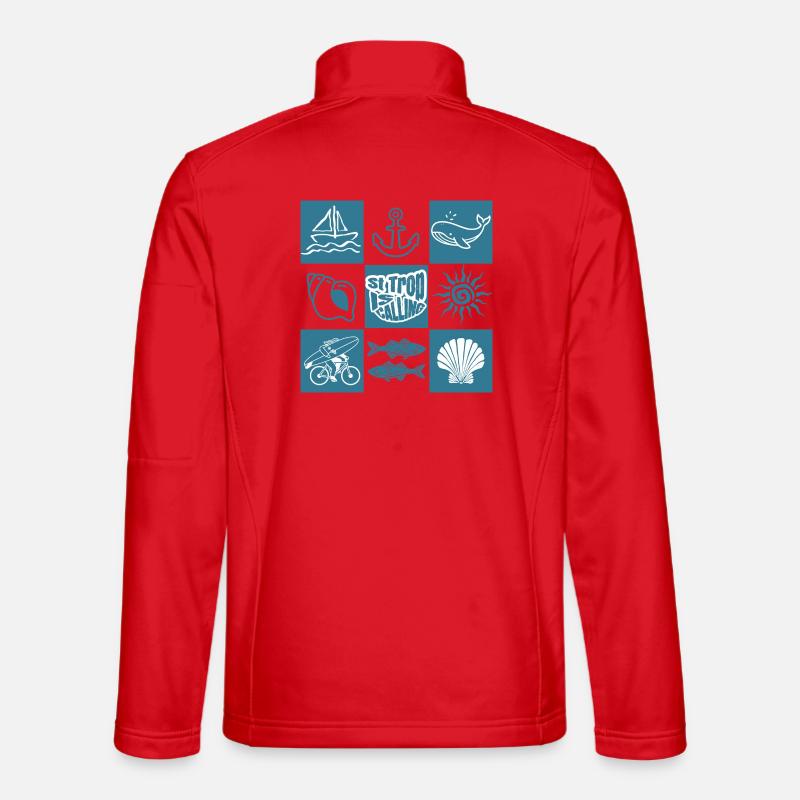 St Trop is calling - Unisex Softshell Jacket - red