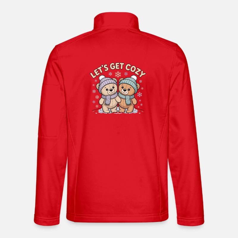 Lets Get Cozy - Unisex Softshell Jacket - red