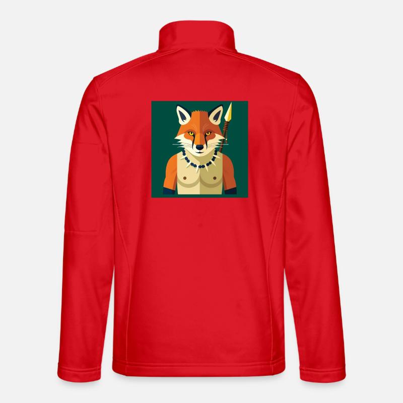 HUMAN FOX – Baby & Kinder - Unisex Softshelljacke - Rot