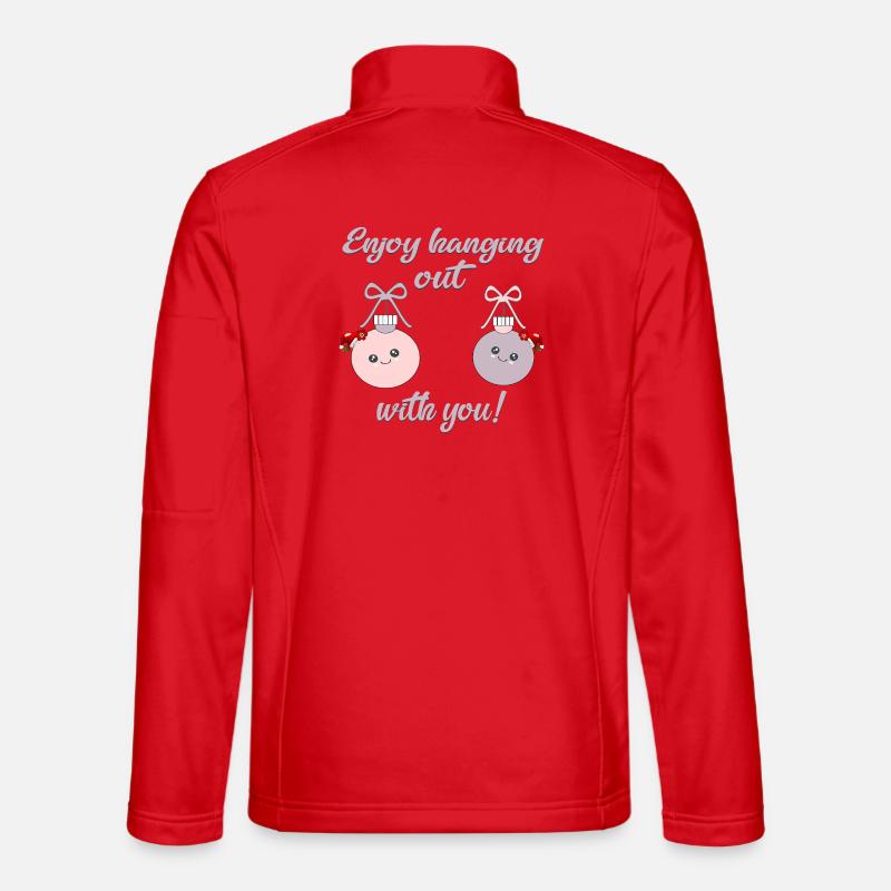 Weihnachtsfreunde abhängen Unisex Softshelljacke