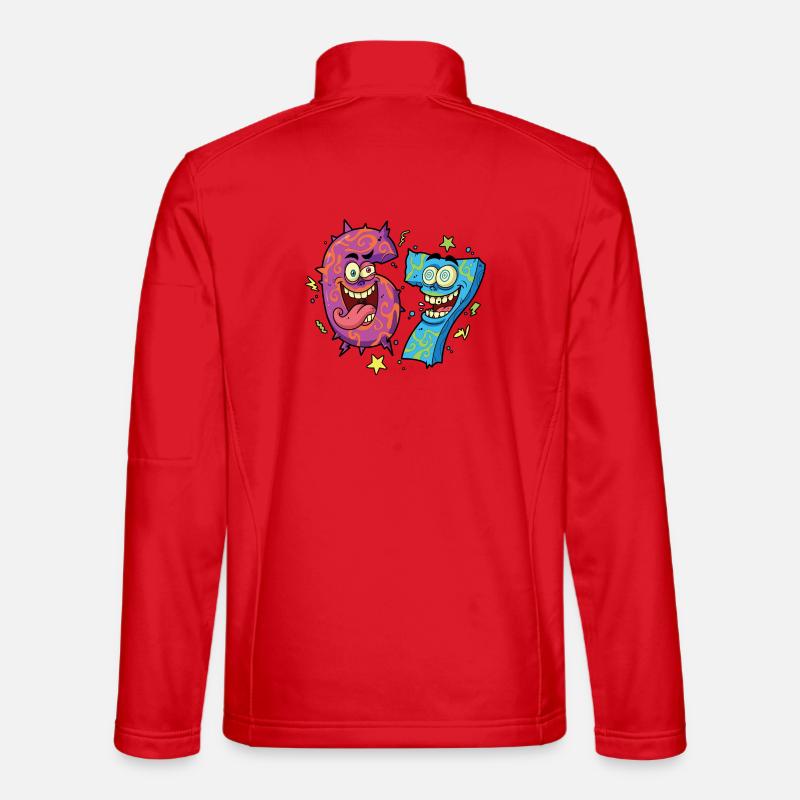 Six Seven Monsters - Unisex Softshell Jacket - red