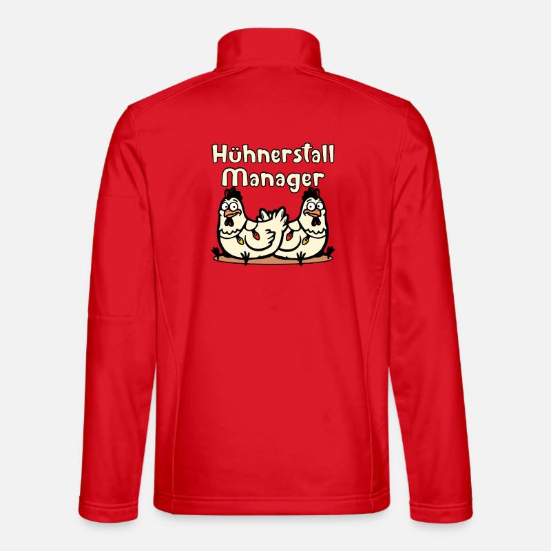 Responsable du poulailler de Noël Veste en tissu softshell Unisexe