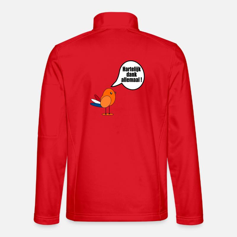 Niederländisch Vielen Dank Euch - Unisex Softshelljacke - Rot