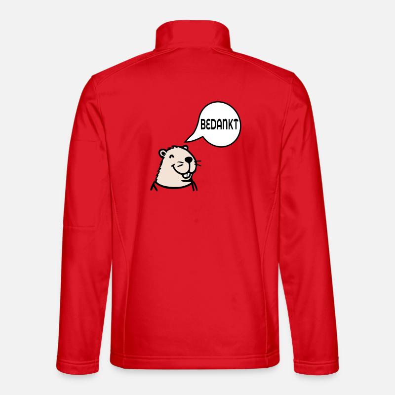 Capybara Thanks - Unisex Softshell Jacket - red