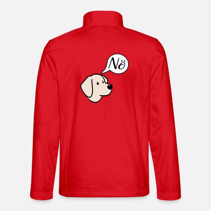 Pas de chiens - Veste en tissu softshell Unisexe - rouge