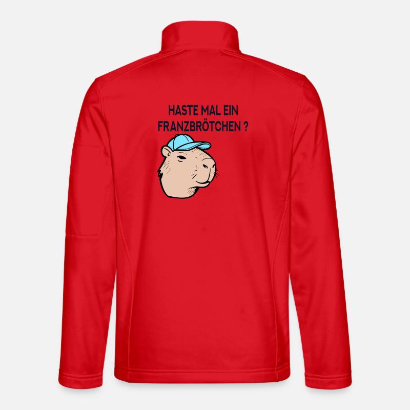 Franzbrötchen Hamburg Capybara - Unisex Softshell Jacket - red