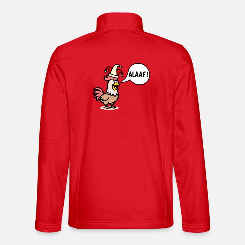Alaaf Hühner - Karnevalsmütze - Unisex Softshelljacke - Rot