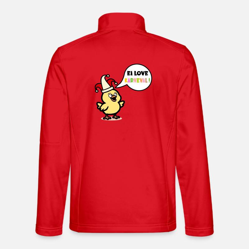 Küken Kostüm - Ei Karneval - Unisex Softshelljacke - Rot
