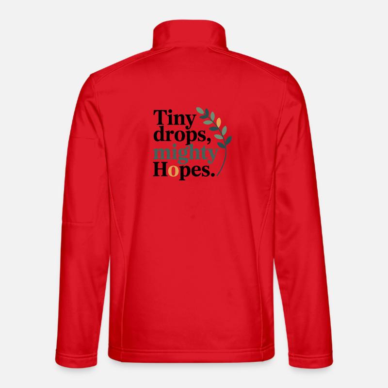 Homöopathie Tiny Drops Mighty Hopes Profi - Unisex Softshelljacke - Rot