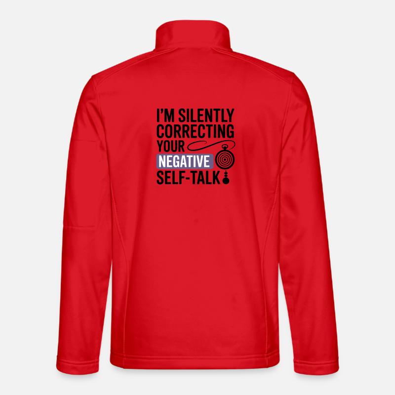 Hypnotiseur korrigiert still negative Selbstgespräche Unisex Softshelljacke