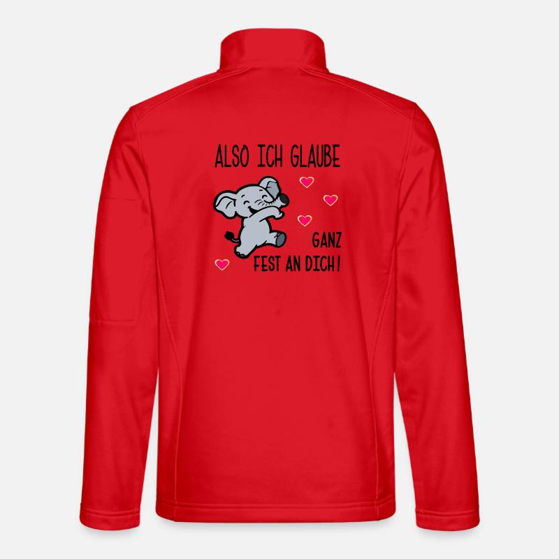 PRÜFUNGEN MOTIVATION GLAUBEN - Unisex Softshelljacke - Rot