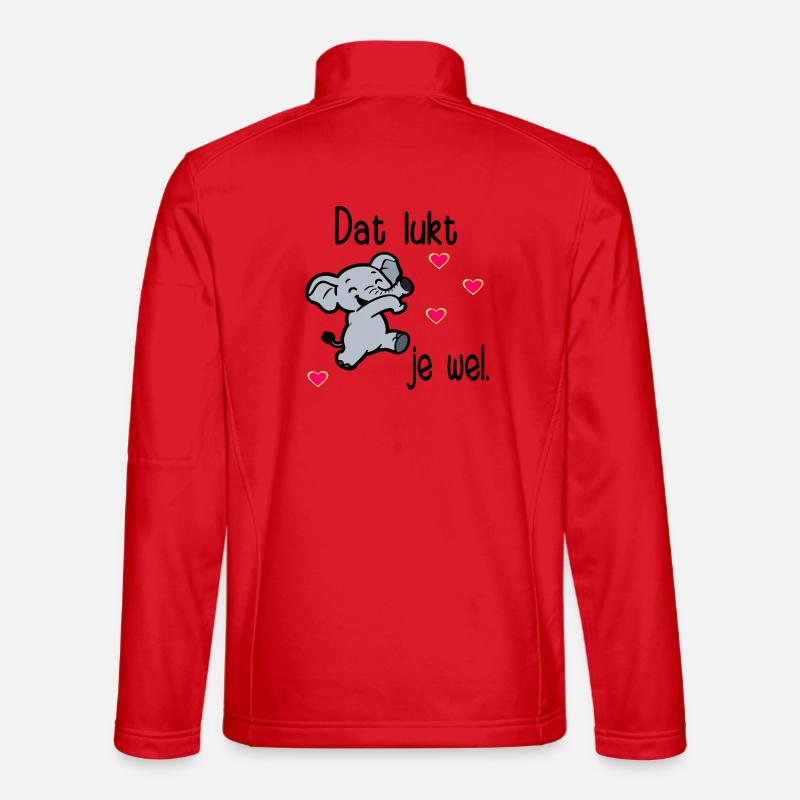 Examens Motivation Éléphant Veste en tissu softshell Unisexe